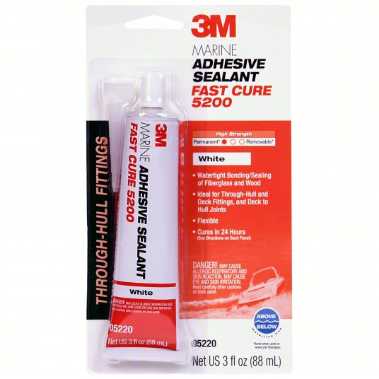 3M Marine Adhesive Sealant 5200FC, 3 oz tube (50809)